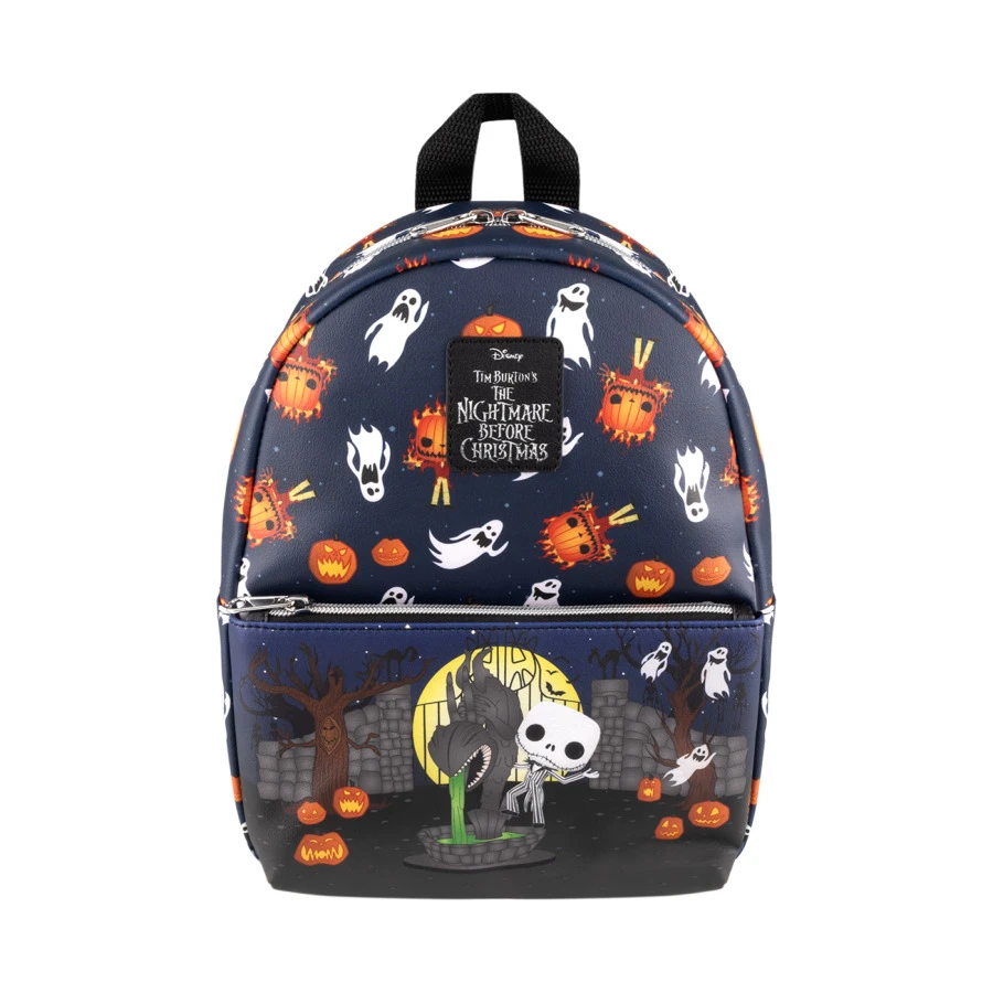 LOUNGEFLY The Nightmare Before Christmas, This Is Halloween Print - Mini BackPack 3 LOUNGEFLY The Nightmare Before Christmas, This Is Halloween Print - Mini BackPack